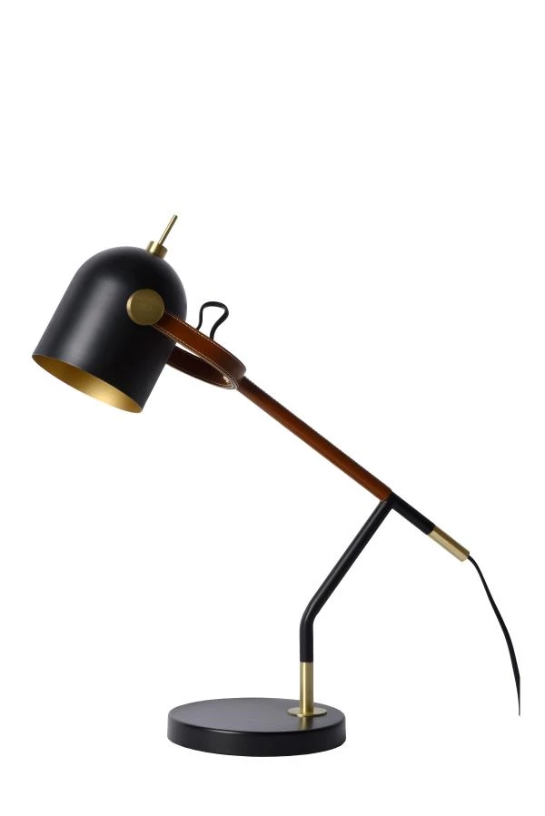 Lucide WAYLON - Lampe de bureau - 1xE27 - Noir - éteint